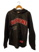 Supreme◆長袖シャツ/M/ポリエステル/BLK/mesh hooded L/S baseball jersey_画像1