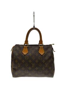 LOUIS VUITTON◆1)スピーディ25_モノグラム・キャンバス_BRW/PVC/BRW/ジップ持ち手ちぎれ有り