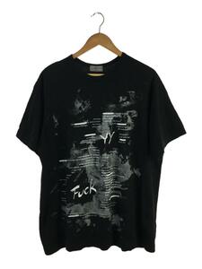 YOHJI YAMAMOTO◆Tシャツ/3/コットン/BLK/プリント/HZ-T76-098