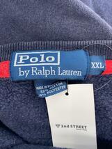 POLO RALPH LAUREN◆スウェット/XXL/コットン/NVY/無地_画像3