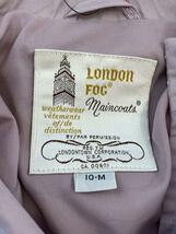 London Fog◆トレンチコート/70s-80s/スタンドカラー/M/ポリエステル/ピンク_画像3