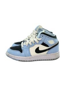 NIKE◆Nike GS Air Jordan 1 Mid/ハイカットスニーカー/22.5cm/BLU/555112-401