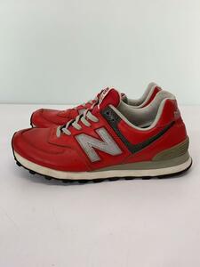 NEW BALANCE◆M574//レッド/25cm/RED/M574RDJ