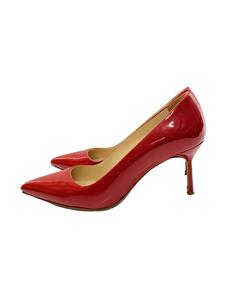 MANOLO BLAHNIK* high heel pumps /37.5/RED/ left pair sole peeling have 