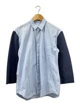 COMME des GARCONS SHIRT◆長袖シャツ/S/コットン/BLU/ストライプ/S20085_画像1