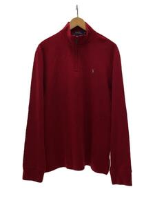 POLO RALPH LAUREN◆スウェット/M/-/RED/無地