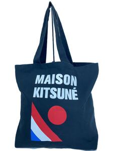 MAISON KITSUNE◆トートバッグ/-/BLK/無地