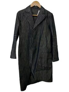 YOHJI YAMAMOTO◆コート/1/コットン/GRY/総柄/FX-J26-030