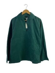 LENO◆CORDUROY SMOCK SHIRT長袖シャツ/1/コーデュロイ/GRN/無地/H2302-SH018