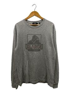 X-LARGE◆長袖Tシャツ/XL/コットン/GRY