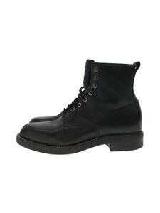  cheap wistaria made shoes / race up boots /-/BLK/ leather 