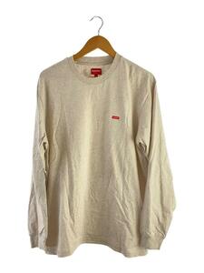 Supreme◆Small Box L/S Tee/長袖Tシャツ/L/コットン/GRY/無地