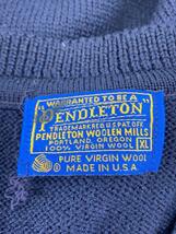 PENDLETON◆70s/ネイビー/セーター(厚手)/XL/ウール/NVY/無地_画像3