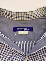 JUNYA WATANABE COMME des GARCONS MAN◆長袖シャツ/XS/コットン/BLU/_画像3