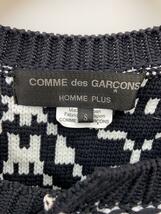 COMME des GARCONS HOMME PLUS◆21AW/AD2021/螺旋ニット/セーター/変形/S/ポリエステル/WHT/PH-N018_画像3