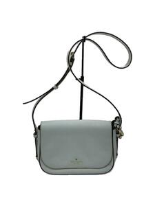 kate spade new york◆ショルダーバッグ/レザー/ホワイト/無地/PXRU6391