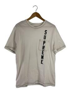 Supreme◆20SS/Contrast Stitch Pocket Tee/Tシャツ/M/コットン/WHT