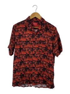 Supreme◆半袖シャツ/S/レーヨン/RED/18SS/World Famous Rayon Shirt