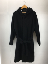 東洋エンタープライズ◆コート/L/ウール/BLK/無地/GL13634/gold/MILLING WOOL ROBE COAT/_画像1