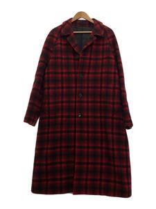 Woolrich◆コート/XL/ウール/レッド/チェック