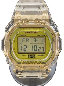 CASIO◆クォーツ腕時計・G-SHOCK/デジタル/クリア/ゴールド/DW-5735E-7JR/ジーショック