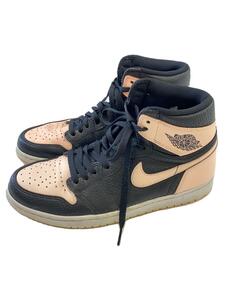 NIKE◆AIR JORDAN 1 RETRO HIGH OG/エアジョーダン1レトロハイ/ブラック/27.5cm/BLK