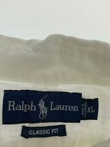 RALPH LAUREN◆半袖シャツ/XL/リネン/WHT_画像3