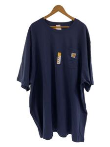 Carhartt◆LOOSE FIT HEAVY WEIGHT S/S TEE/Tシャツ/4XL/コットン/NVY/無地