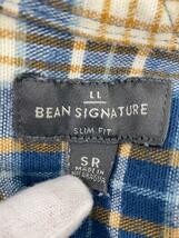 L.L.Bean◆L.L.Bean SIGNATURE/長袖シャツ/S/BLU/チェック_画像3