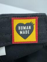 HUMAN MADE◆キャップ/FREE/コットン/BLK/無地/メンズ_画像5