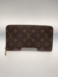 LOUIS VUITTON◆ジッピー・オーガナイザー_モノグラム・キャンバス_BRW/PVC/BRW/モノグラム/メンズ