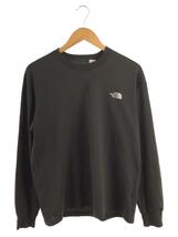 THE NORTH FACE◆L/S FREE RUN RIB CREW_ロングスリーブフリーランリブクルー/L/ポリエステル/BLK_画像1