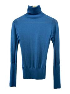 RIM.ARK* long sleeve cut and sewn /36/ acrylic fiber /BLU/ plain /460hsl70-0040/highgaugefitnit