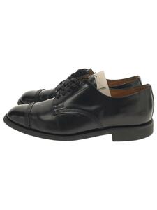 SANDERS◆MILITARY DERBY SHOE/ドレスシューズ/UK7/BLK/レザー/1128B