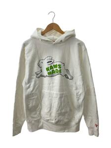 HUMAN MADE◆23AW/KAWS MADE/パーカー/XL/コットン/WHT/白/裏起毛