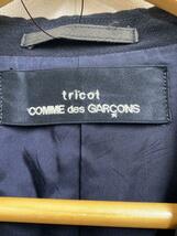 tricot COMME des GARCONS◆ズレパネルデザイン/AD1996/90s/テーラードジャケット/-/ウール/NVY_画像3