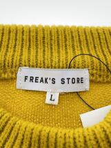 FREAK’S STORE◆セーター(厚手)/L/アクリル/YLW/無地/fsec21aw-m196_画像3