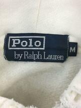 POLO RALPH LAUREN◆パーカー/M/コットン/WHT/ボーダー_画像3