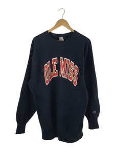 Champion◆90s/USA製/REVERSE WEAVE/OLE MISS/3XL/スウェット/コットン/NVY