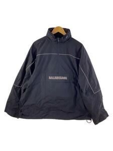 BALENCIAGA◆ジャケット/48/ポリエステル/NVY/556229 TDO05/80s CRINKLE WINDBREAKER