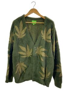 HUF◆カーディガン(厚手)/M/ナイロン/KHK/22AW/PLANTLIFE CARDIGAN