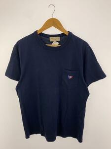 MAISON KITSUNE◆Tシャツ/M/コットン/NVY/無地/FW17M709