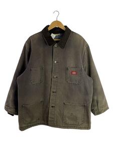 DICKIES◆カバーオール/XL/コットン/GRY/USA製/90`s/ブランケット付き