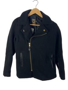 Schott*Wool Pea Coat One Star/ pea coat /38/ wool / black / double /USA made /7068