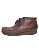 Clarks◆ブーツ/US9/BRD/レザー_画像1