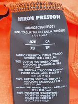 HERON PRESTON◆モックネックTシャツ/XS/コットン/ORN/HMAA021C99JER001_画像4