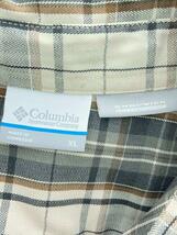 Columbia◆長袖シャツ/XL/ポリエステル/KHK/チェック_画像3