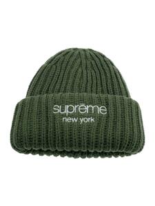 Supreme◆ニットキャップ/FREE/アクリル/KHK/メンズ