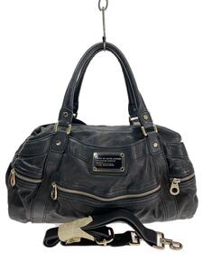 MARC BY MARC JACOBS◆ハンドバッグ/レザー/BLK