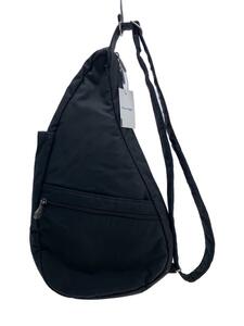 HEALTHY BACK BAG◆ショルダーバッグ/ナイロン/BLK/無地